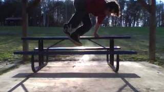 two handed vault