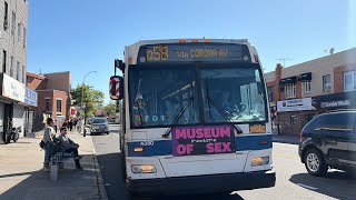 MTA NYCT: Q58/Q59/Q98 Bus Action at Grand Ave/84th Street