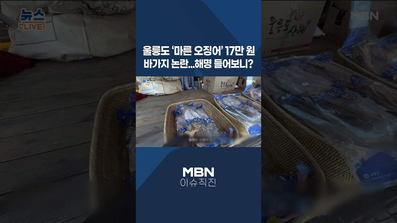 [이슈 직진] 울릉도 '마른 오징어' 17만 원 바가지 논란...해명 들어보니? #shorts #프레스룸LIVE | MBN 260506 방송