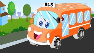 Wheels On The Bus Go Round And Round | Nursery Rhymes