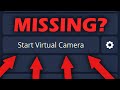 How to get start virtual camera button on obs tutorial no bs