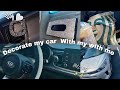 Decorate my car with me! | Drive with me + cleaning & organizing 💞