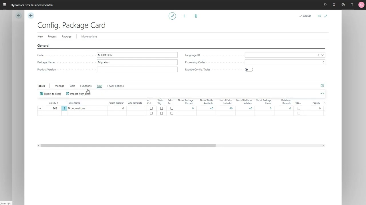 Dynamics 365 Business Central - Import Fixed Assets Opening Transactions from Excel