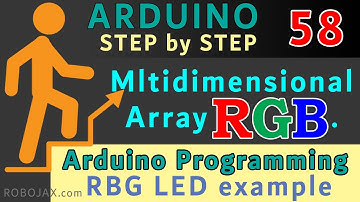 Lesson 58: Multidimensional Array and example with RGB LED - RJT494