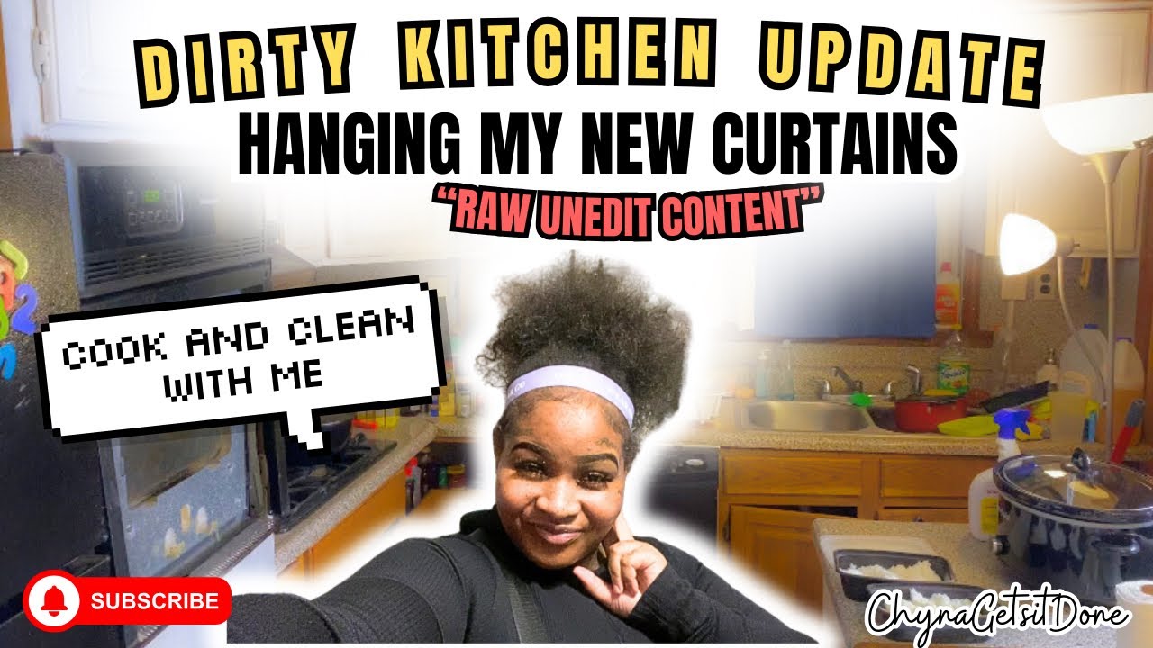 Dirty Kitchen Update Plus Cook & Clean - YouTube