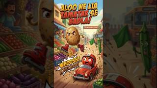 Aloo vs Tamatar Race Twist! 😂🔥 #shorts #animation