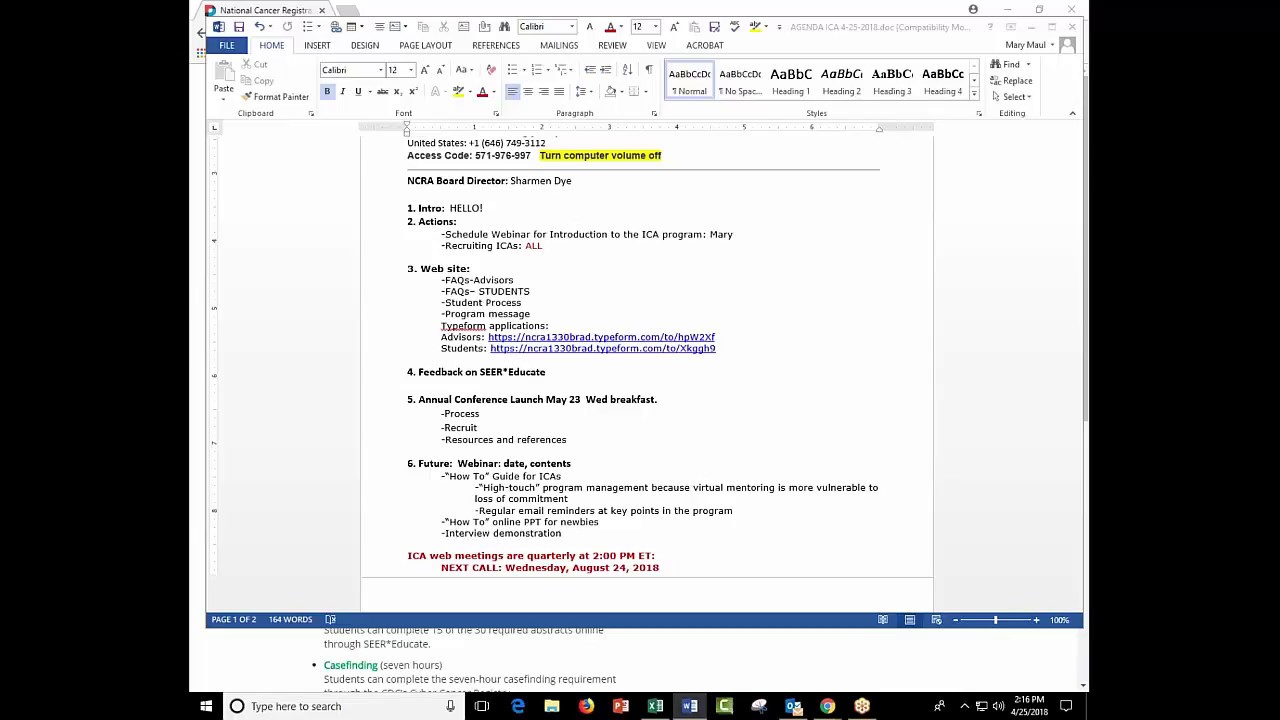 ICA Web Meeting 4 25 2018 - YouTube