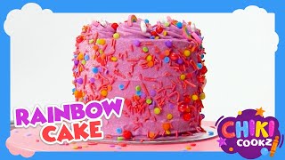 ChikiToonz Magic Kitchen: Easy and Fun Rainbow Cake! 🌈🎂 #rainbowcake #chikitoonz #kids #cooking