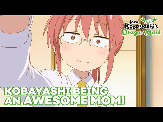 Kobayashi Being An Awesome Mom! | DUB | Miss Kobayashi's Dragon Maid class=