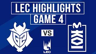 G2 vs MKOI Highlights Game 4 | LEC Spring Playoffs 2026 | G2 Esports vs Movistar KOI