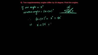 Supplementary Angle Problems in Lines and Angles Geometry 5