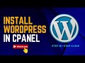How to install WordPress in cPanel (step-by-step guide)