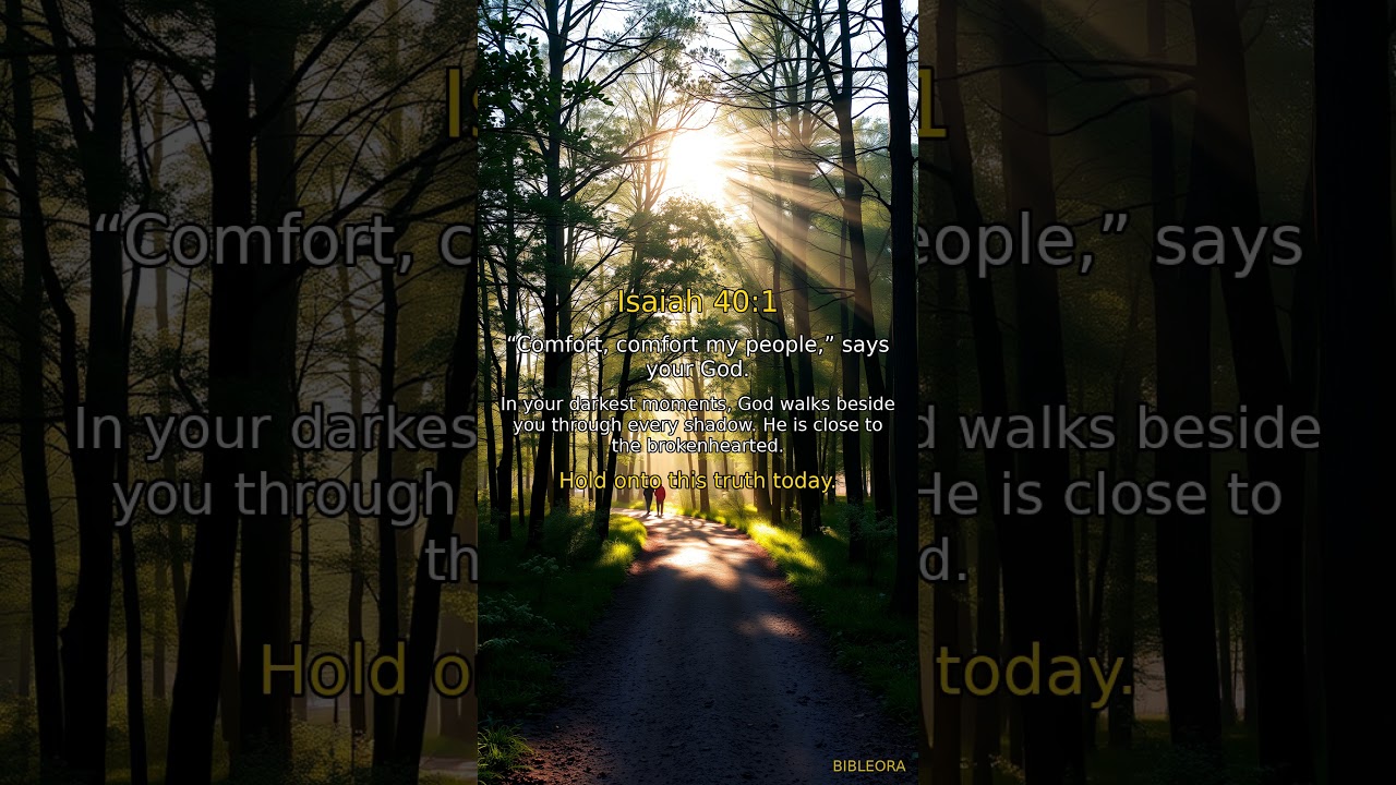 📖 HOLY BIBLE: Find Comfort | Isaiah 40:1 #shorts