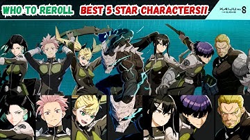 BEST FREE 5 STAR CHARACTER TO CHOOSE AND REROLL GUIDE!! KAIJU NO. 8 THE GAME GLOBAL LAUNCH!!