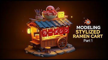 Modeling a Stylized Ramen Cart in Blender | Part 1