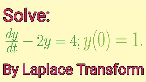 Can you solve the differential equation by using Laplace transform?? #laplacetransform #ode