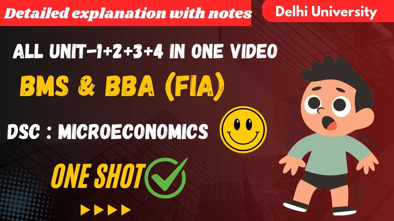 Microeconomics oneshot  part 2 | BBA (FIA) AND BMS | All units covered