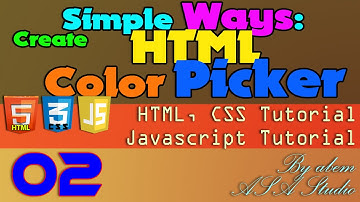 Create HTML Color Picker [Simple Way] 02 Create Color List with PHP [Javascript PHP Tutorial]