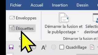 COMMENT créer des étiquettes identiques avec WORD
