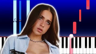 Tate McRae - chaotic (Piano Tutorial)