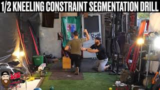 1/2 Kneeling Constraint Drill w/ Glove Side Band Dry Rep + Catch n Throws | DRILL PROGRESSION