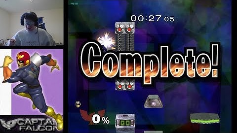 Blindfolded Melee: Captain Falcon Break the Targets (27.05)
