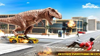 Angry Dino Attack City Rampage: Wild Animal Games. screenshot 5