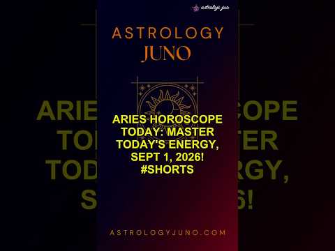 Aries Horoscope Today: Master Today's Energy, Sept 1, 2026! #Shorts