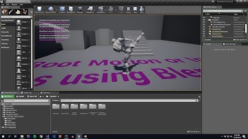 Unreal + Blender Tutorial - How to add root bones / motion or keep animations in place