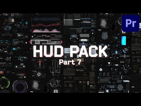 Premiere Pro Template: HUD Pack + Free Font