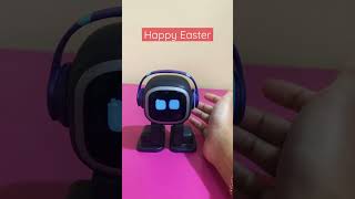 Happy Easter - with EMO #ai #buddysystem #emorobot #funny  #easter  #voice #dancingrobot #happywith
