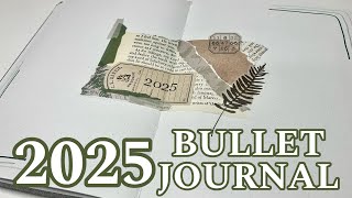 2025 BULLET JOURNAL SETUP 🌿 | green scrapbook theme 📓 | plan with me 💚