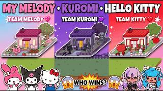 My Melody vs Kuromi vs Hello Kitty 😱 Who Wins? | Toca Life World Story