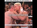 John Cena and Cody Rhodes emotional moment ♥️ #wwe #johncenaretirement #johncena #codyrodes #shorts