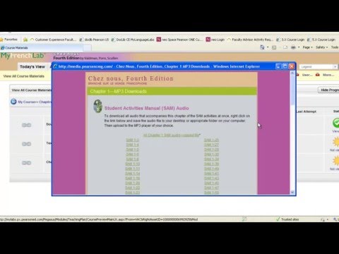 MyLanguageLabs Student: Overview of Course Materials