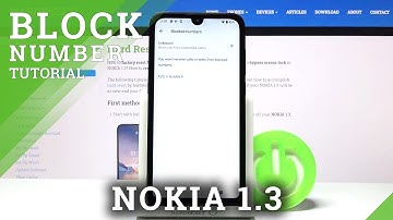 How to Block Number in NOKIA 1.3 – Create Blacklist