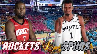 Houston Rockets vs San Antonio Spurs Live Play by Play & Scoreboard