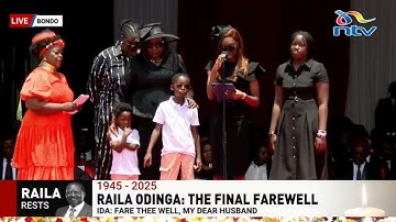 Ida Odinga introduces Raila Odinga