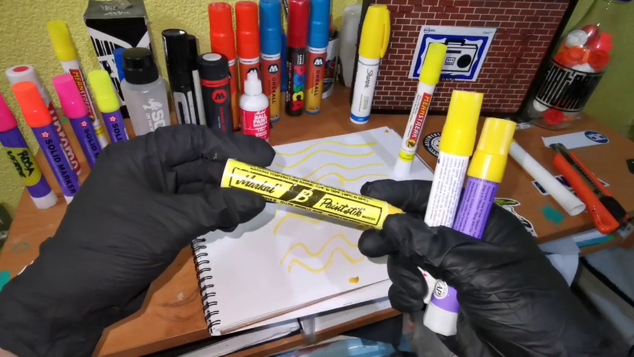 Marker battle: Solid marker VS paintstik VS meanstreak VS edding950