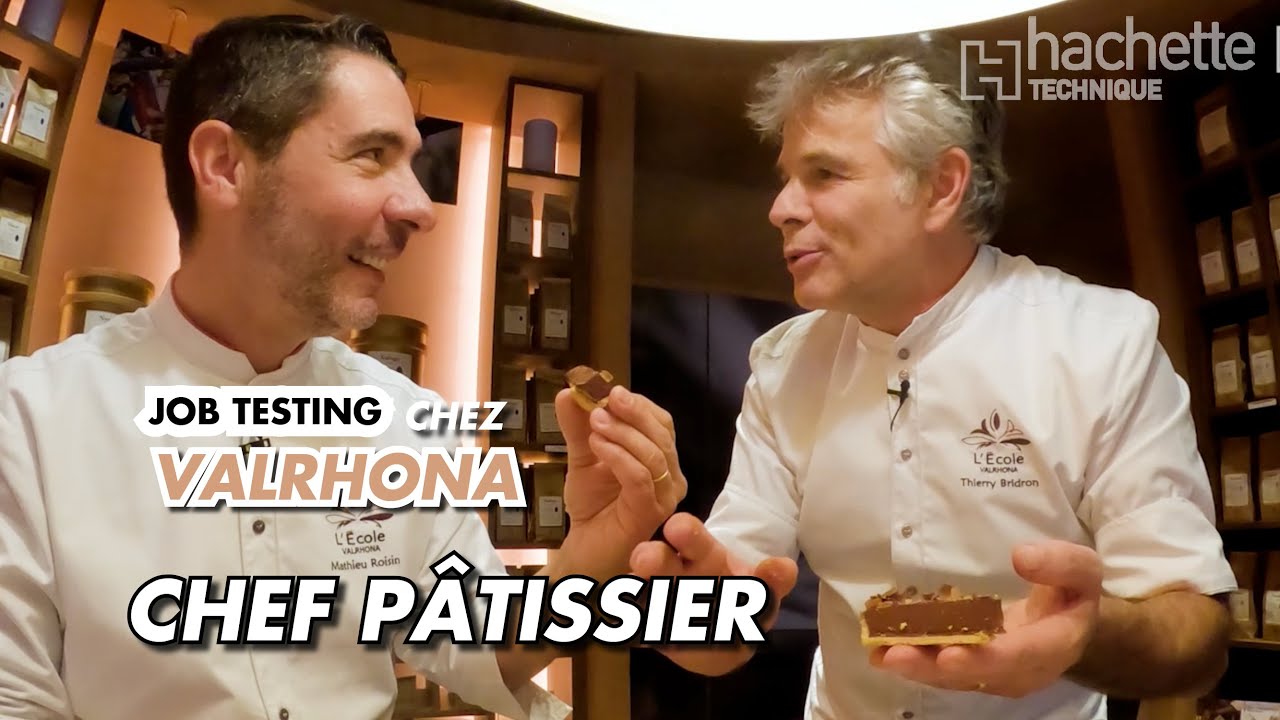 Je me forme au métier de pâtissier à l'école du chocolat Valrhona avec le chef Thierry Bridron