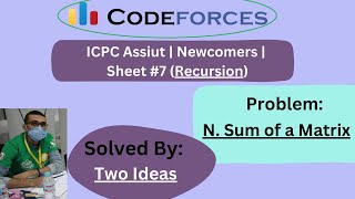 N. Sum of a Matrix - (Explanation & Hint & Tree & Code & Tracking for code) - Two Ideas - #recursion
