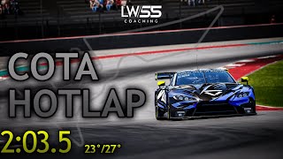 ASTON MARTIN V8 GT3 COTA WR | LW/55 COACHING | Assetto Corsa Competizione 1.10.3