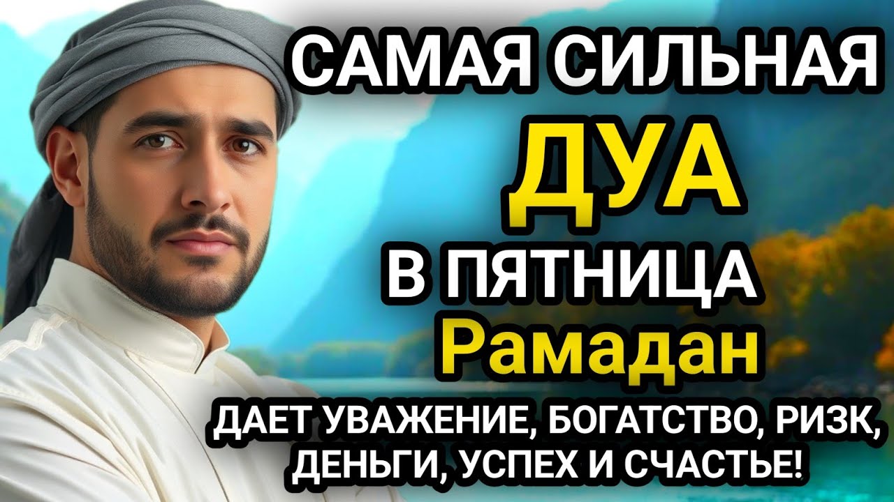 САМАЯ СИЛЬНАЯ Дуа в ПЯТНИЦА Рамадан Все желания сбываются Очень сложныепроблемы будут решены #дуа