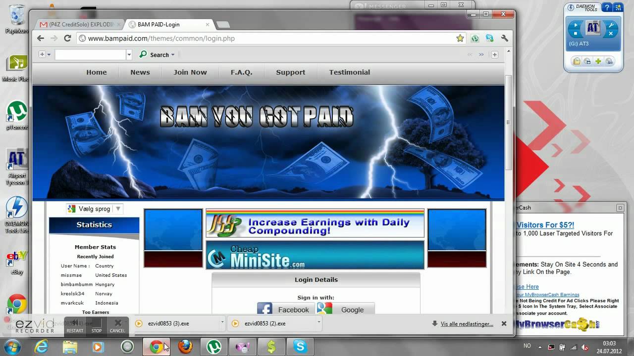 BamPaid  - You can remove up to $5000.00 a day 7 days a week EASY