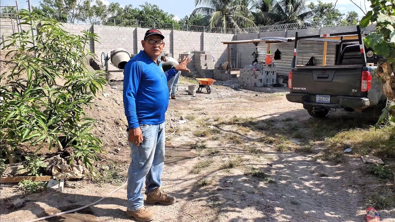 Proceso de muro perimitrado, Fosa séptica y cisterna🇸🇻
