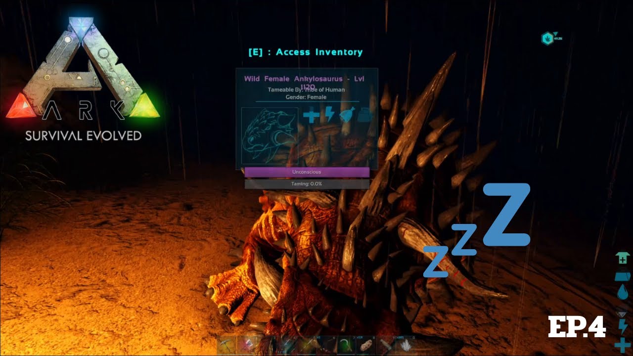 ARK:survival evolved ep.4 พาจับ Ankylosaurus LV.1120