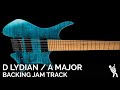 Plini Inspired Modern Progressive Metal Fusion Guitar Backing Track Jam in 7/4 D Lydian / A Major