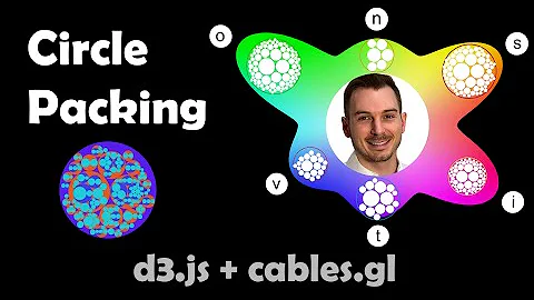 Data visualization: Circle packing with d3.js and Cables.gl