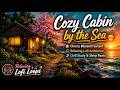 Cozy Cabin by the Sea 🌅 Cherry Blossom Sunset | Relaxing Lofi Ambience | Chill Study &amp; Sleep Beats
