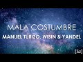 Manuel Turizo Wisin Yandel Mala Costumbre Letra mp3